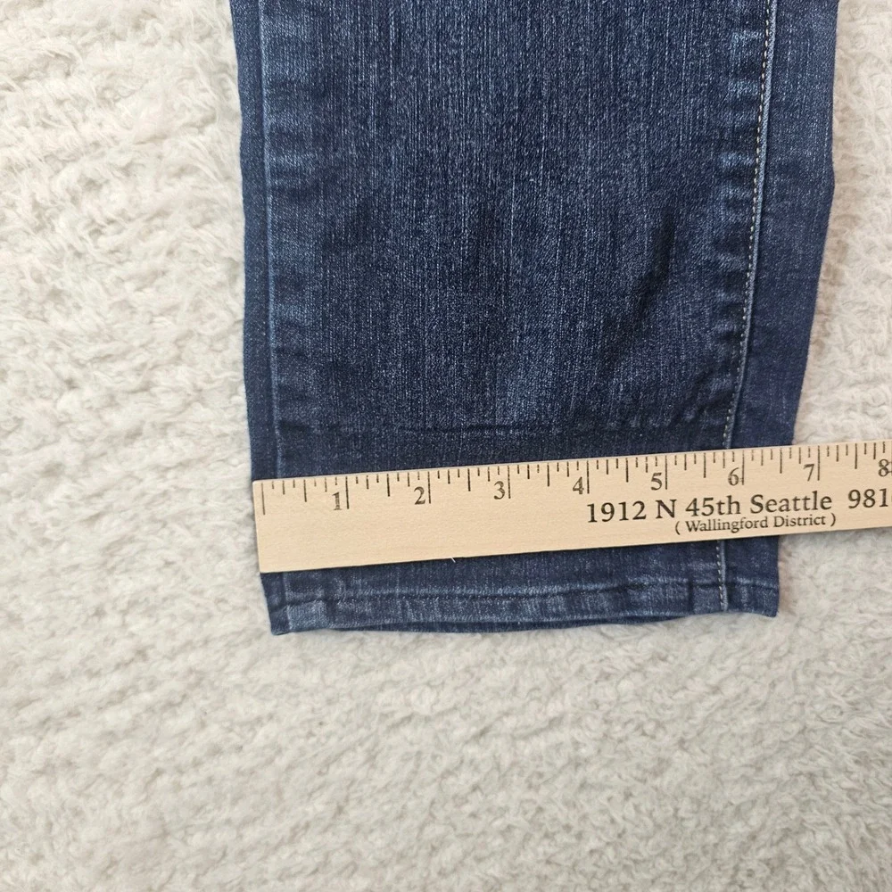 Paige Peg Straight‎ Jeans Womens 27 Dark Wash Blue Denim Stretch Straight Leg